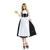 Dirndl Kleid für Damen mit Schnürmieder und Schürze