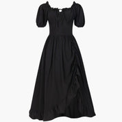 Dirndl kleid für Damen mit Puffärmeln und Rüschensaum
