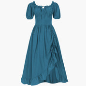Dirndl kleid für Damen mit Puffärmeln und Rüschensaum