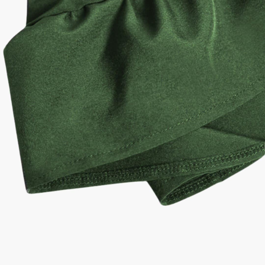 Dirndl kleid für Damen mit Puffärmeln und Rüschensaum
