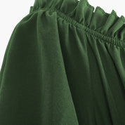 Dirndl kleid für Damen mit Puffärmeln und Rüschensaum