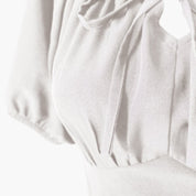 Dirndl kleid für Damen mit Puffärmeln und Rüschensaum