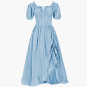 Dirndl kleid für Damen mit Puffärmeln und Rüschensaum