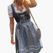 Dirndl kleid für Damen mit Schnürmieder und Schürze