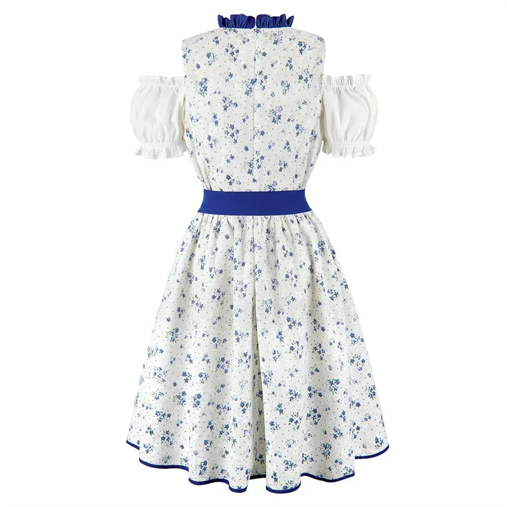 Dirndl kleid für Damen mit Schnürmieder und Schürze