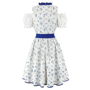 Dirndl kleid für Damen mit Schnürmieder und Schürze