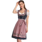 Dirndl Kleid für Damen mit Schnürmieder und Schürze
