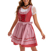 Dirndl kleid für Damen mit Schnürmieder und Schürzenband