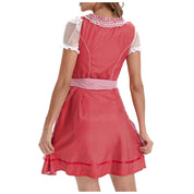 Dirndl kleid für Damen mit Schnürmieder und Schürzenband