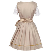 Dirndl kleid für Damen mit Schnürmieder und dekorativer Schürze