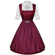 Dirndl kleid für Damen mit Schnürmieder und dekorativer Schürze