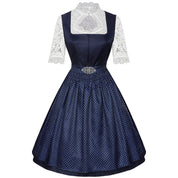 Dirndl kleid für Damen mit Schnürmieder und dekorativer Schürze