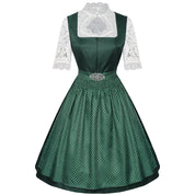 Dirndl kleid für Damen mit Schnürmieder und dekorativer Schürze