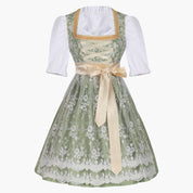 Dirndl kleid mit Quadrat-Ausschnitt und SatinTaille
