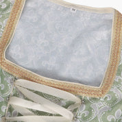 Dirndl kleid mit Quadrat-Ausschnitt und SatinTaille