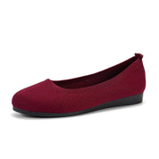 Flache Damen Slipper mit rutschfester Sohle und runder Zehe
