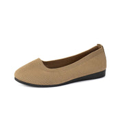 Flache Damen Slipper mit rutschfester Sohle und runder Zehe