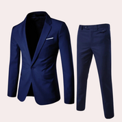 Formeller Herrenanzug mit schmal geschnittenem Blazer und Hosen-Set