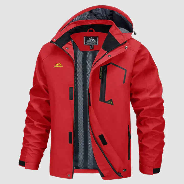 Warme Winterjacke mit Kapuze für Männer
