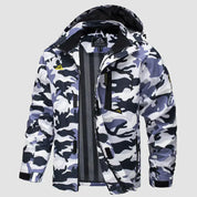 Warme Winterjacke mit Kapuze für Männer