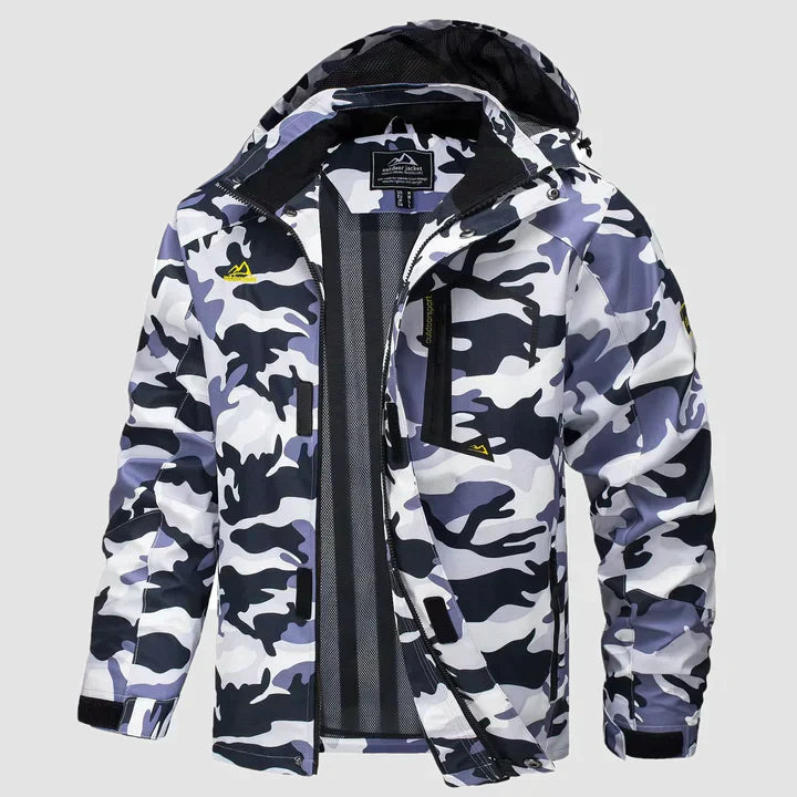 Warme Winterjacke mit Kapuze für Männer