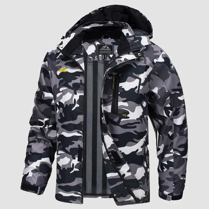 Warme Winterjacke mit Kapuze für Männer