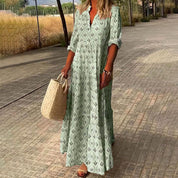 Schickes Boho-Kleid mit V-Ausschnitt für Frauen