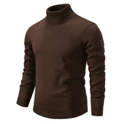Herren Rollkragenpullover mit geripptem Kragen und Bündchen