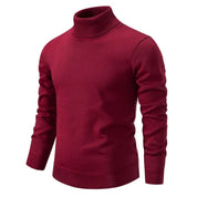 Herren Rollkragenpullover mit geripptem Kragen und Bündchen