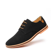 Herren-Schnürschuhe mit Kontrastsohle für den Freizeitbereich
