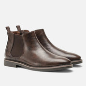 Herren Stiefeletten mit elastischen Seiteneinsätzen und Zuglasche hinten