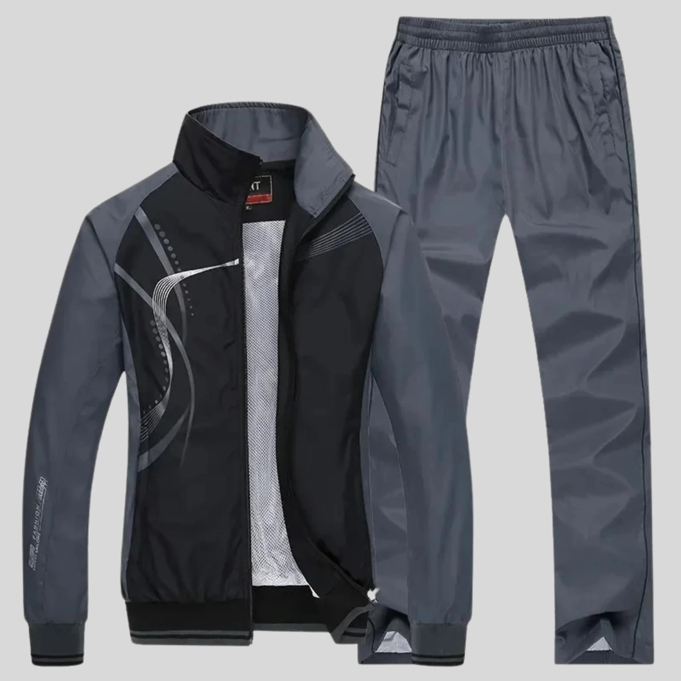 Herren Trainingsset mit Jacke mit Reißverschluss und Hose mit elastischem Bund