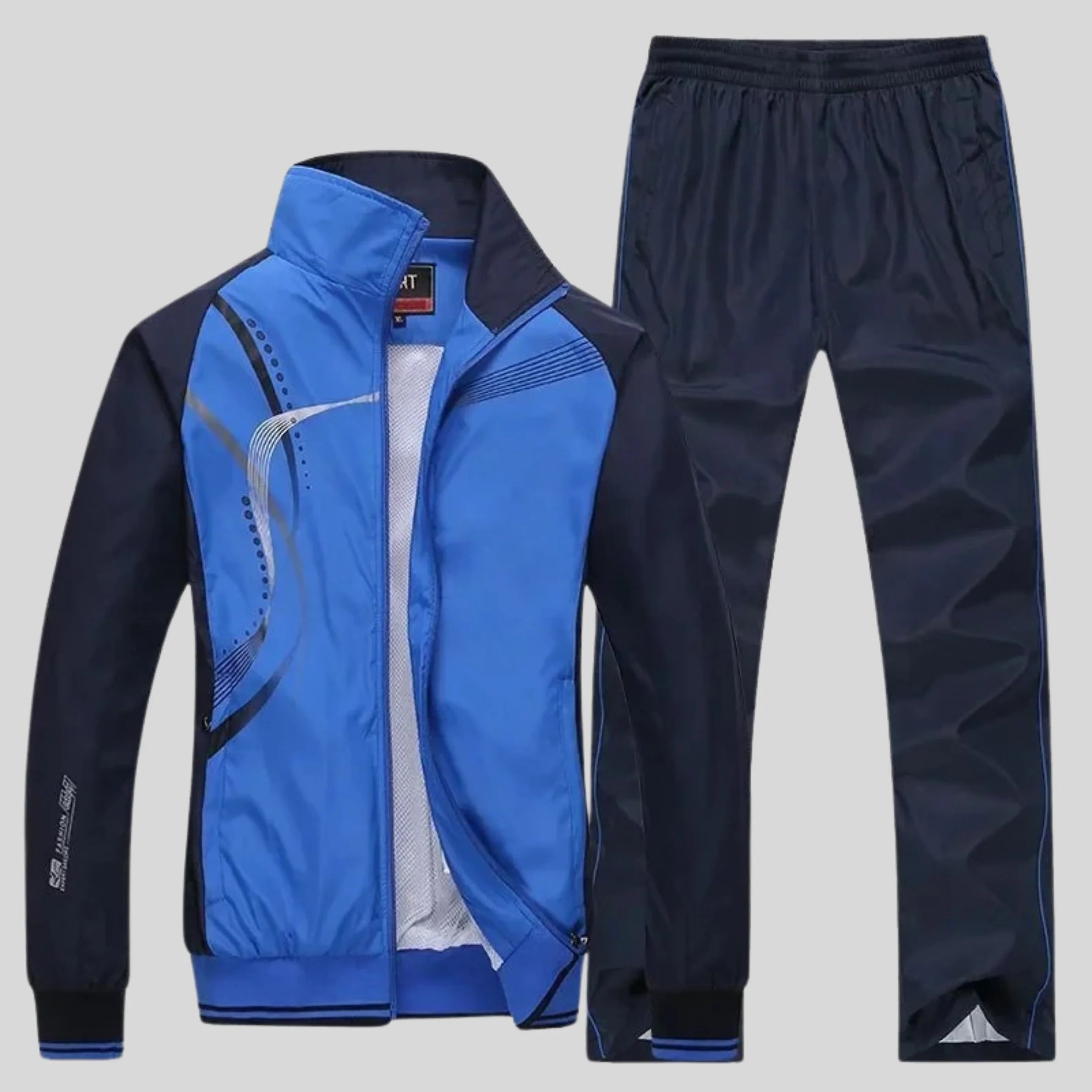 Herren Trainingsset mit Jacke mit Reißverschluss und Hose mit elastischem Bund