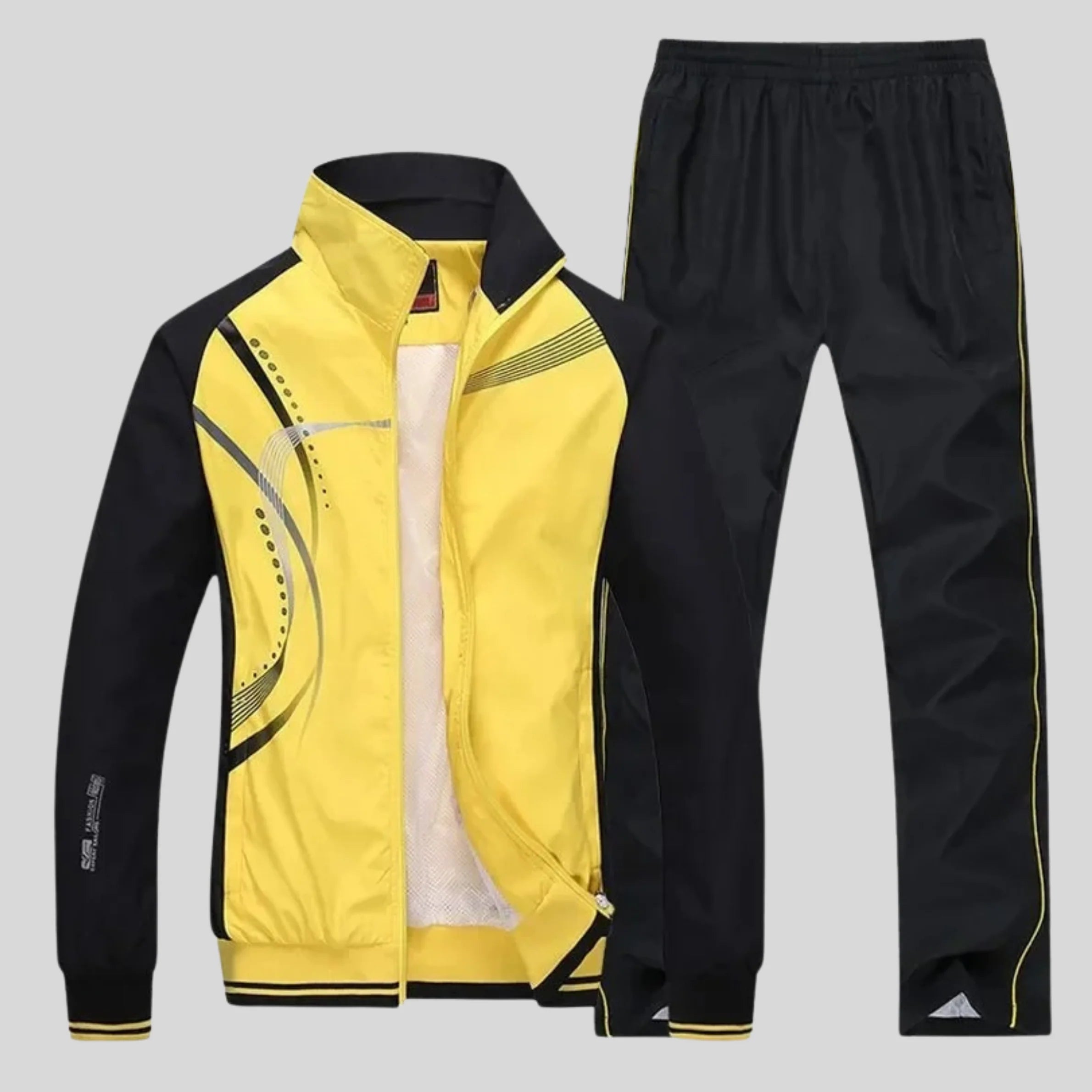 Herren Trainingsset mit Jacke mit Reißverschluss und Hose mit elastischem Bund