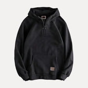 Herren Hoodie mit Halbzipp-Verschluss und Kängurutasche