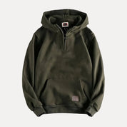 Herren Hoodie mit Halbzipp-Verschluss und Kängurutasche