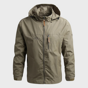 Herren Kapuzenjacke mit Reißverschluss und mehreren Taschen