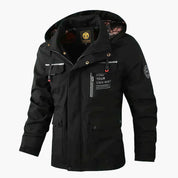 Herren Kapuzenjacke mit Reißverschluss und mehreren Taschen