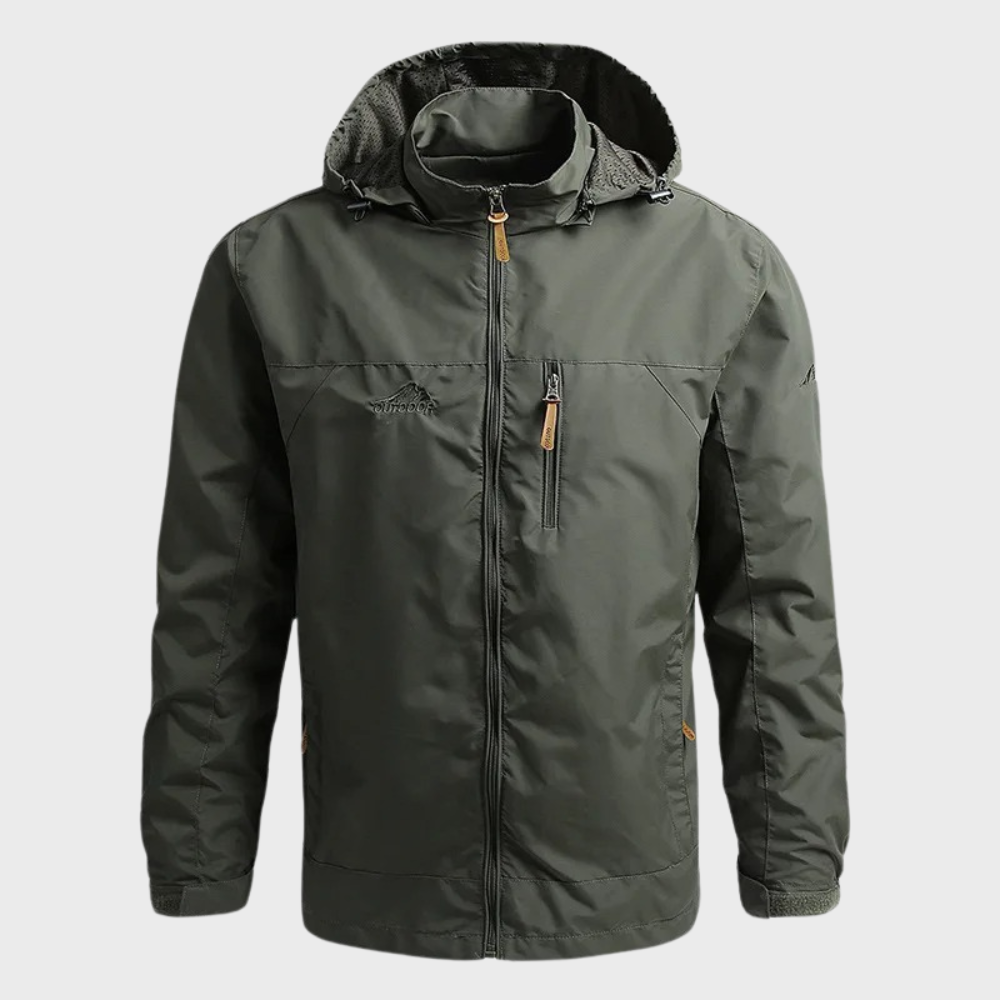 Herren Kapuzenjacke mit Reißverschluss und mehreren Taschen