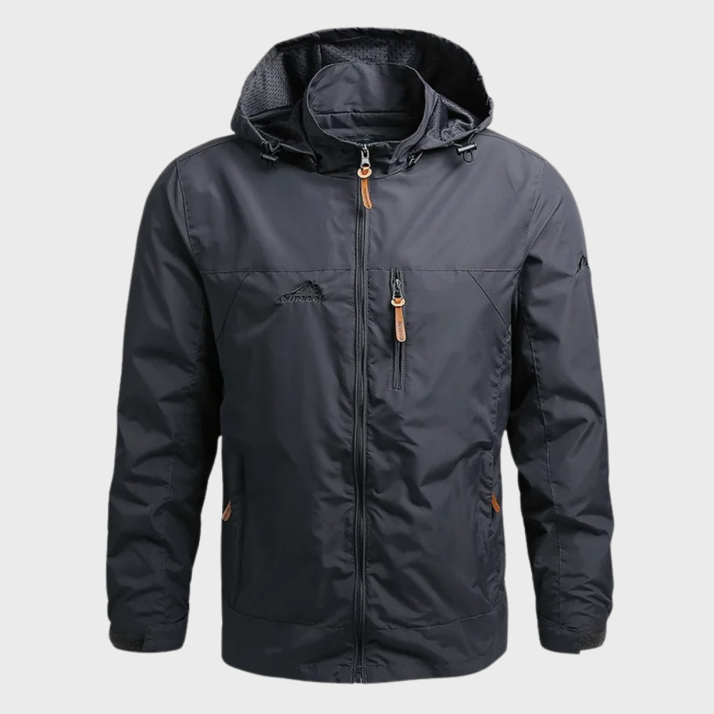 Herren Kapuzenjacke mit Reißverschluss und mehreren Taschen