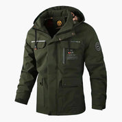 Herren Kapuzenjacke mit Reißverschluss und mehreren Taschen