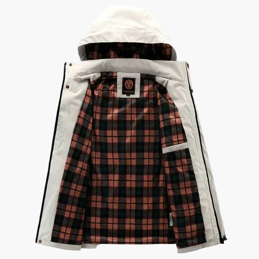 Herren Kapuzenjacke mit Reißverschluss und mehreren Taschen