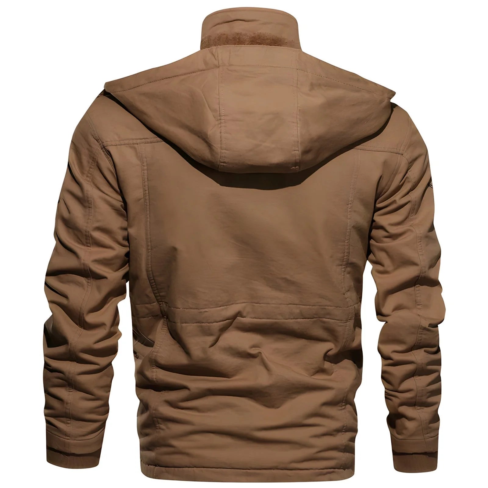 Herren Militärjacke mit mehreren Taschen und verstellbaren Kordeln