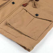 Herren Militärjacke mit mehreren Taschen und verstellbaren Kordeln