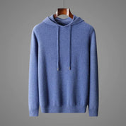 Herren Ripp Hoodie mit verstellbaren Kordeln und langen Ärmeln