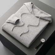 Herren Ripp Hoodie mit verstellbaren Kordeln und langen Ärmeln