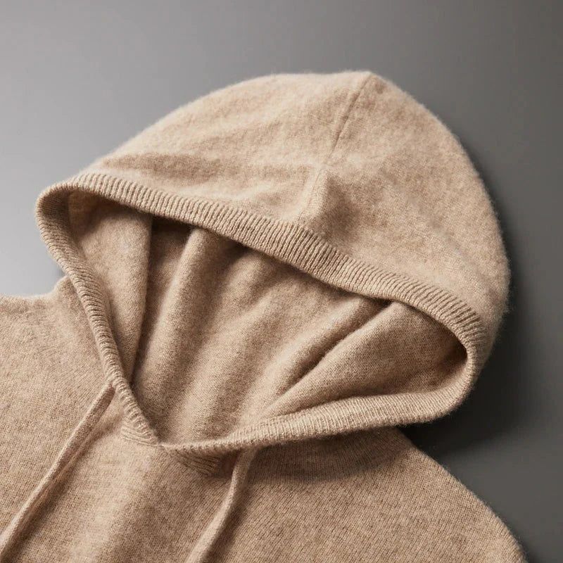 Herren Ripp Hoodie mit verstellbaren Kordeln und langen Ärmeln