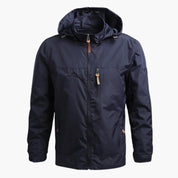 Herren Jacke mit Kapuze Reißverschluss und Brusttasche