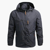 Herren Jacke mit Kapuze Reißverschluss und Brusttasche
