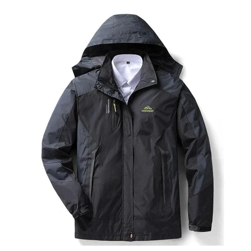 Herren Kapuzenjacke mit Reißverschluss und mehreren Taschen